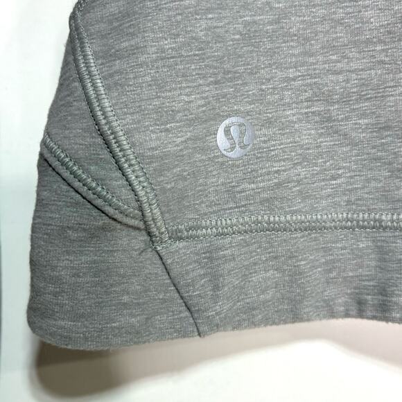 Lululemon Precision Jacket Heathered Battleship Gray Asymmetrical Full Zipper 4 - Picture 9 of 11